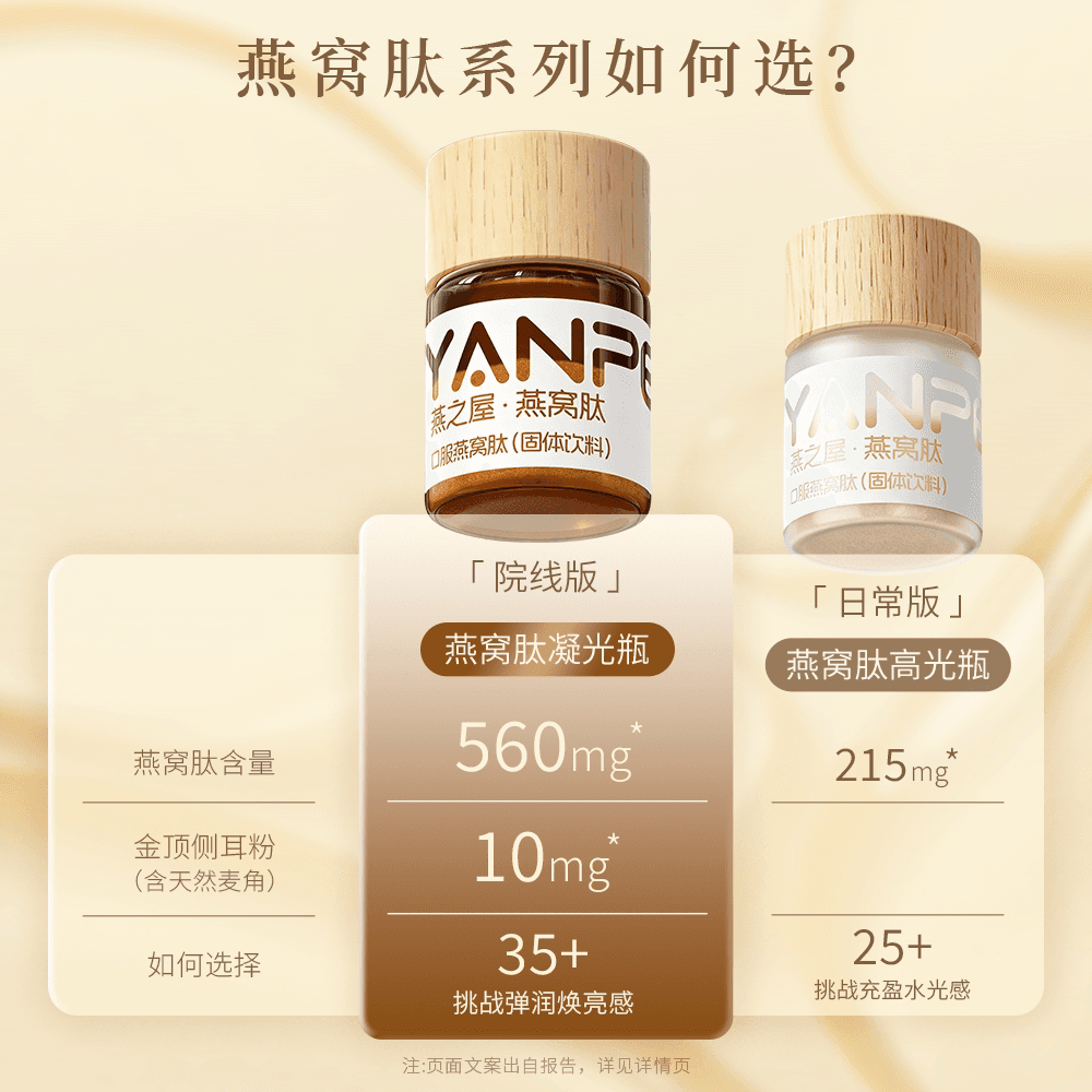 燕之屋YANPEP燕窝肽凝光瓶复合粉维生素小分子肽美白内服唾液酸 - 缩略图2