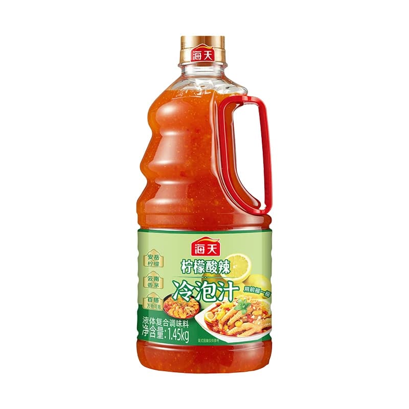 海天柠檬酸辣冷泡汁1.45kg凉拌菜泰式鸡爪凤爪捞汁海鲜轻食0脂肪 - 缩略图5