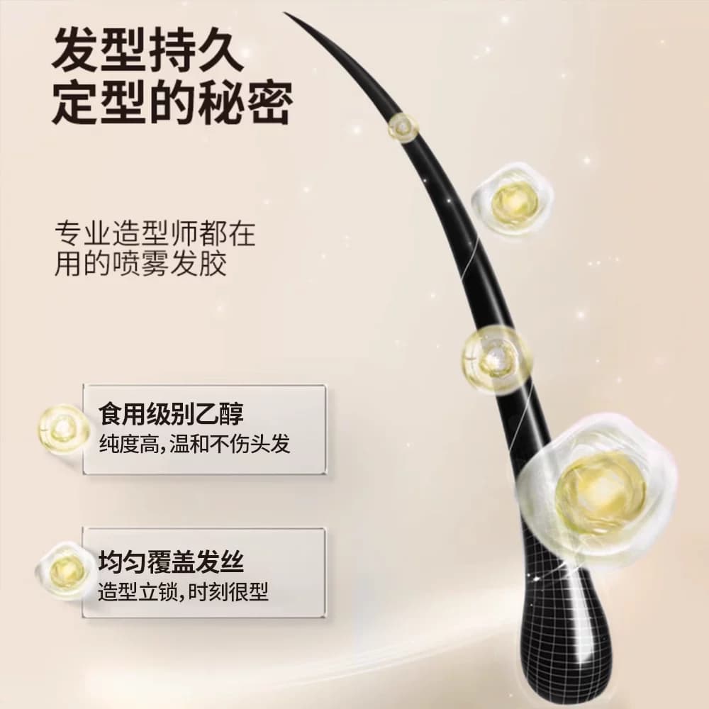 雪塔芙定型发胶喷雾420ml大容量快速定型清爽不油腻干胶通用 - 缩略图3