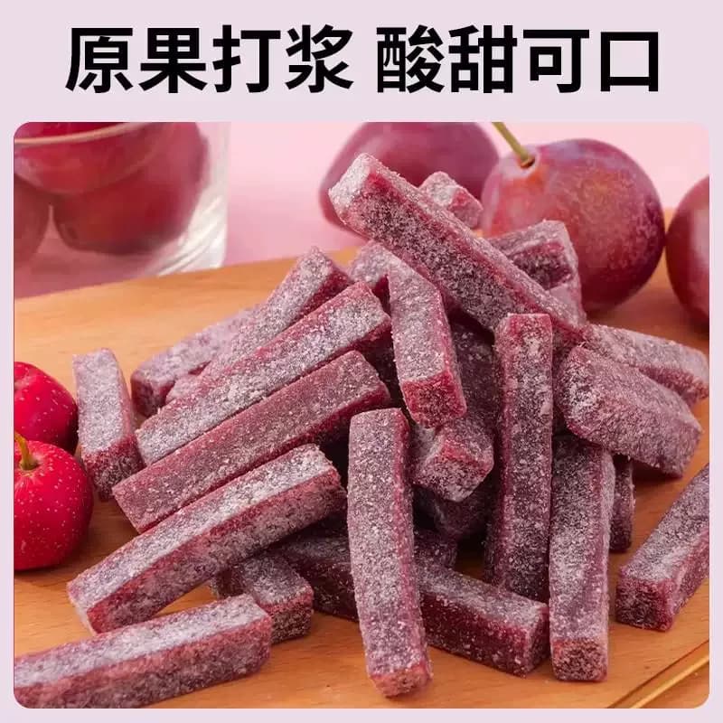 西梅桑葚山楂果肉条袋装500g新鲜果脯蜜饯山楂制品酸甜小零食童年 - 缩略图3