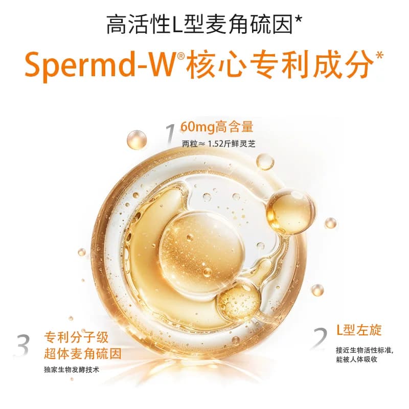 WELLMOLY维魔力高含量99.9%EGT麦角硫因PQQ亚精胺K衰60粒装逆时光 - 缩略图3
