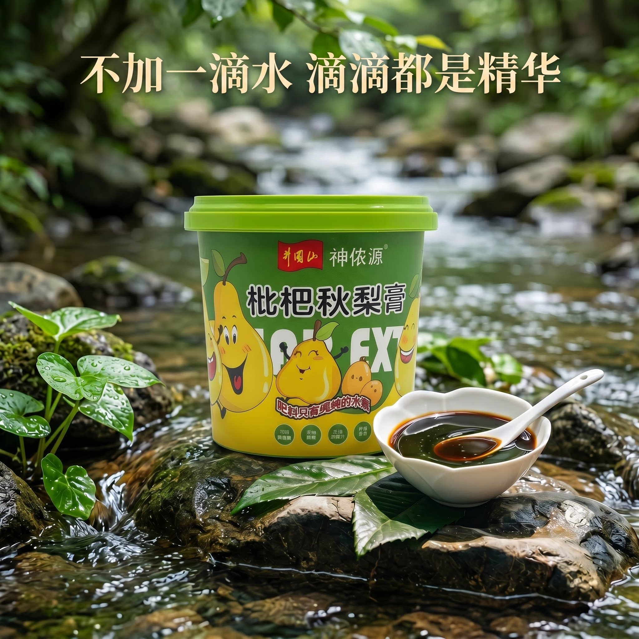 神侬源枇杷秋梨膏纯梨泡水贝比纯水果熬制便携配料干净润喉护嗓 - 缩略图4