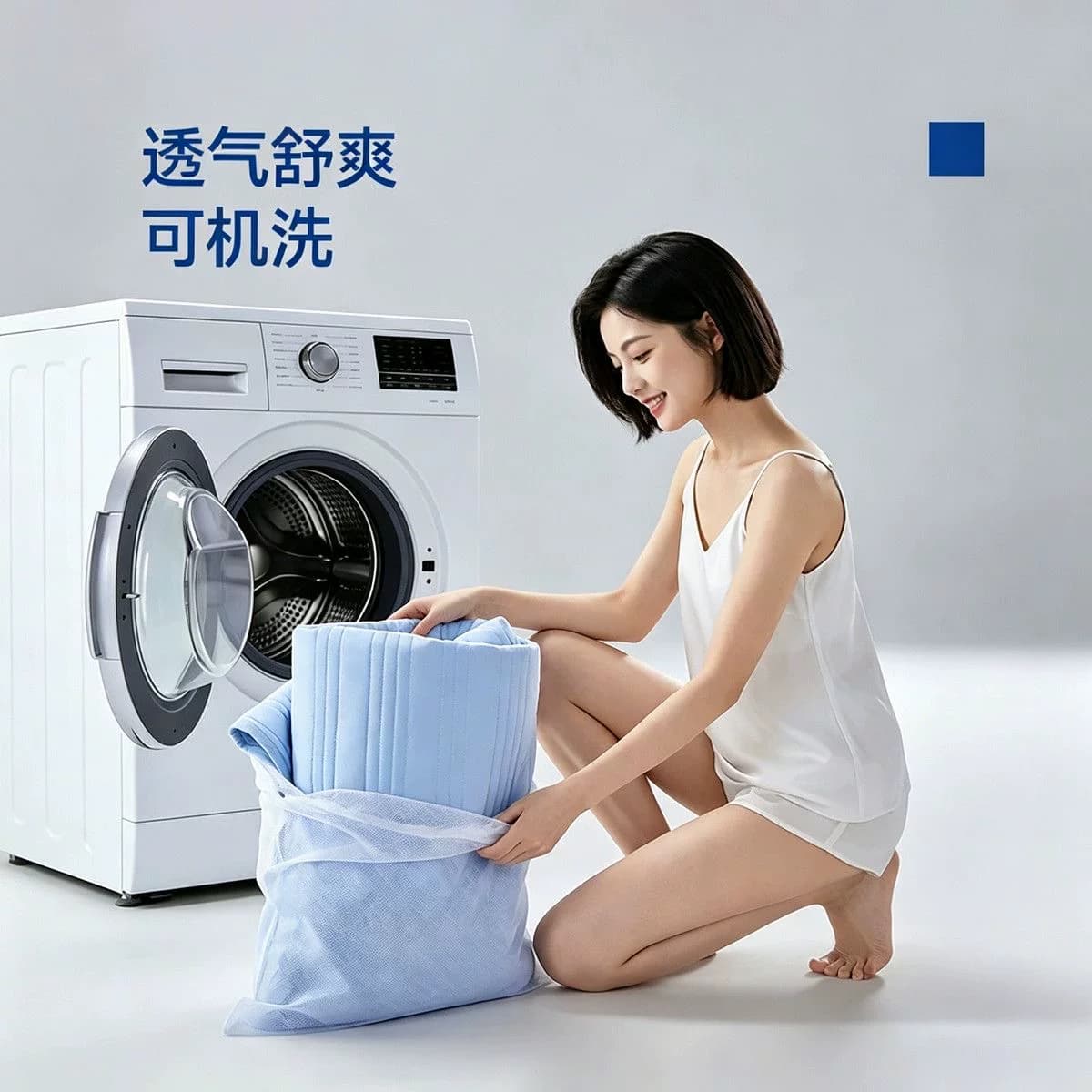 羚羊妈妈夏季凉感小冰皮冰丝软席床罩可机洗凉席床单防滑床垫 - 缩略图5