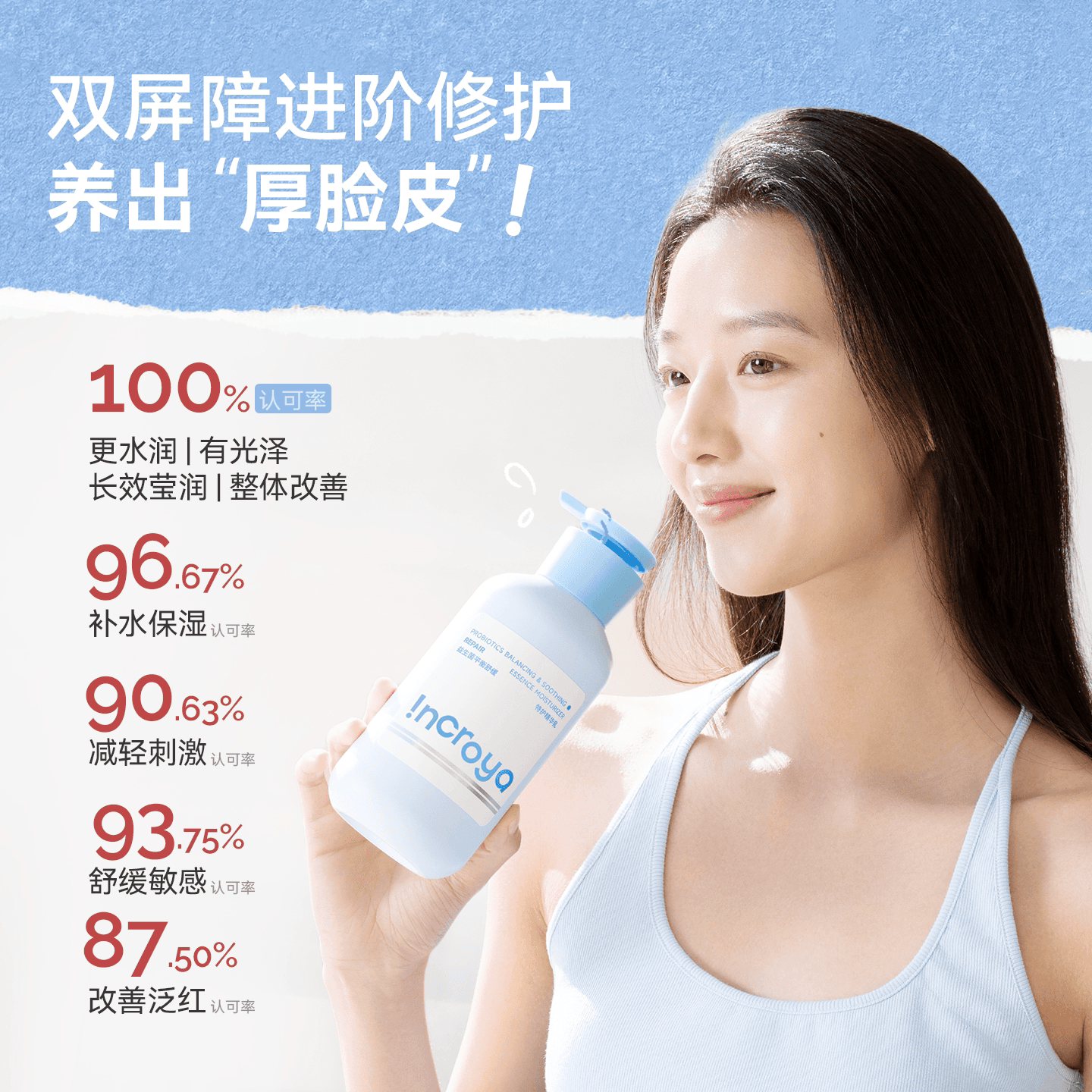INCROYA理悦之间益生菌7分饱水乳套装乳液舒缓修护敏感肌护肤品 - 缩略图4