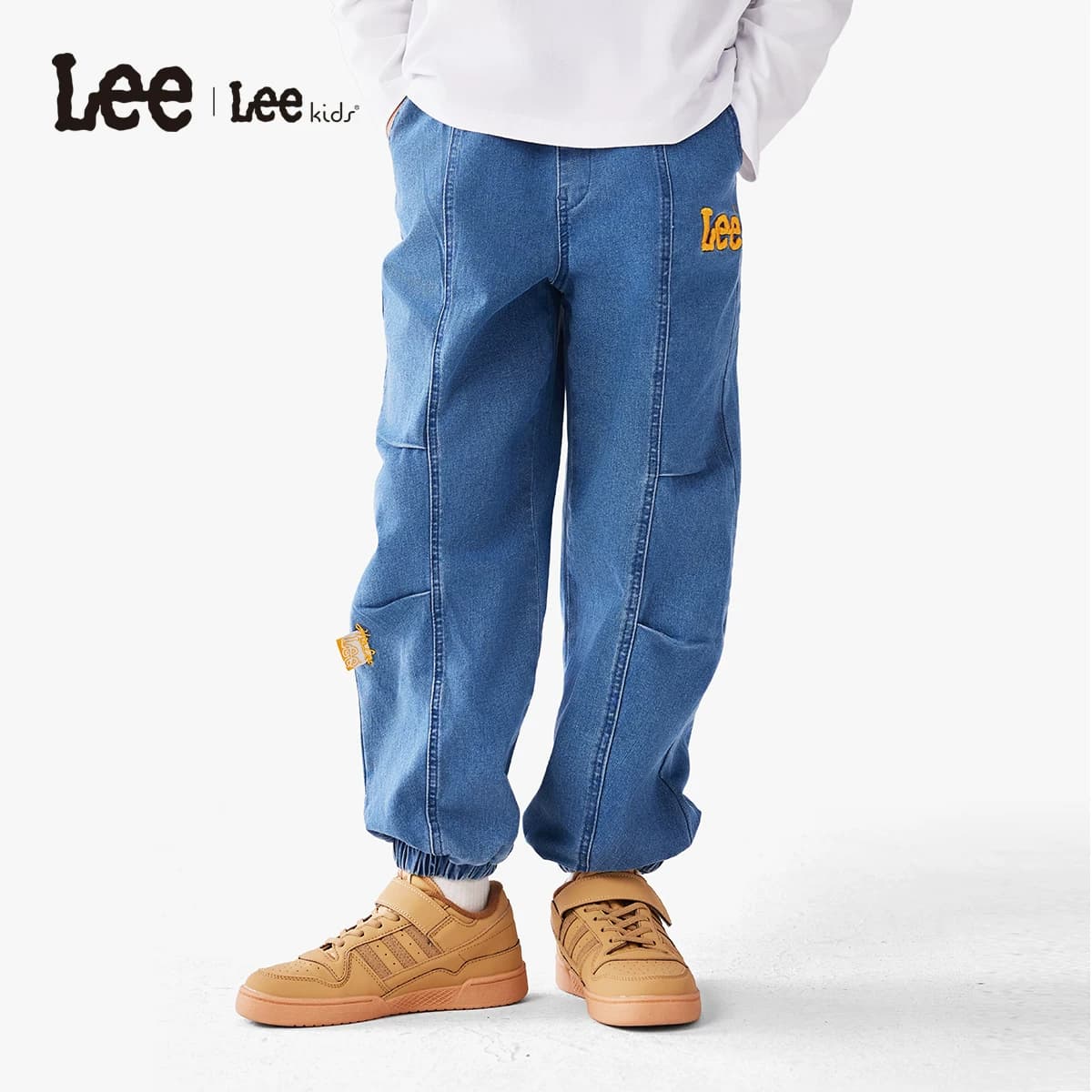 Lee kids儿童牛仔裤水洗百搭休闲时尚宽松春季新款潮流男女童裤子 - 缩略图4