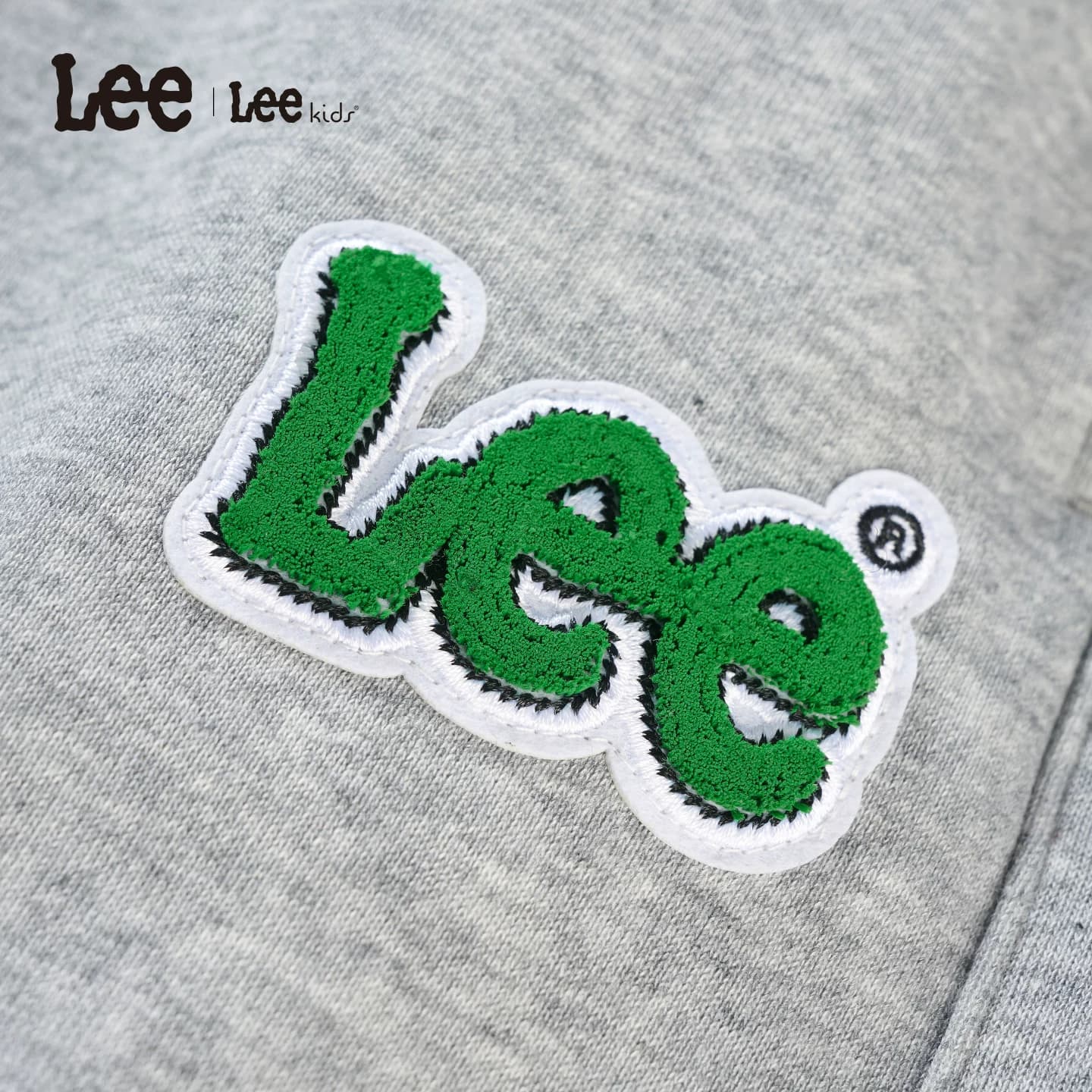 Lee kids儿童针织长裤秋冬学院风男女中大童宽松阔腿裤休闲直筒裤 - 缩略图4