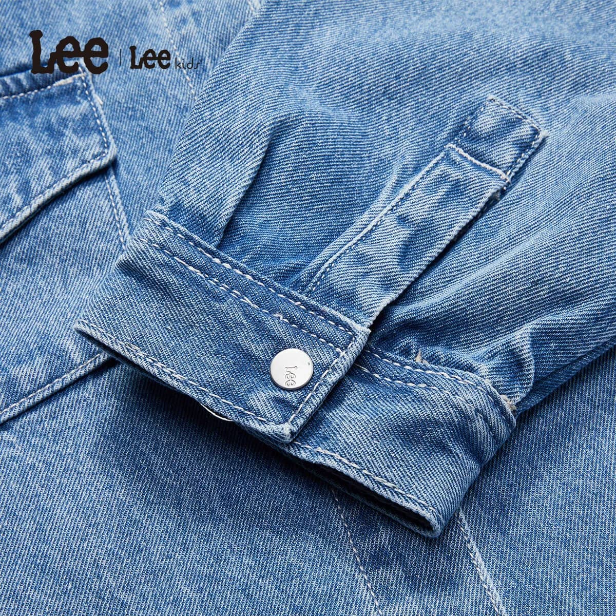 Lee kids儿童牛仔衣外套水洗宽松舒适休闲秋冬百搭时尚男女童上衣 - 缩略图4