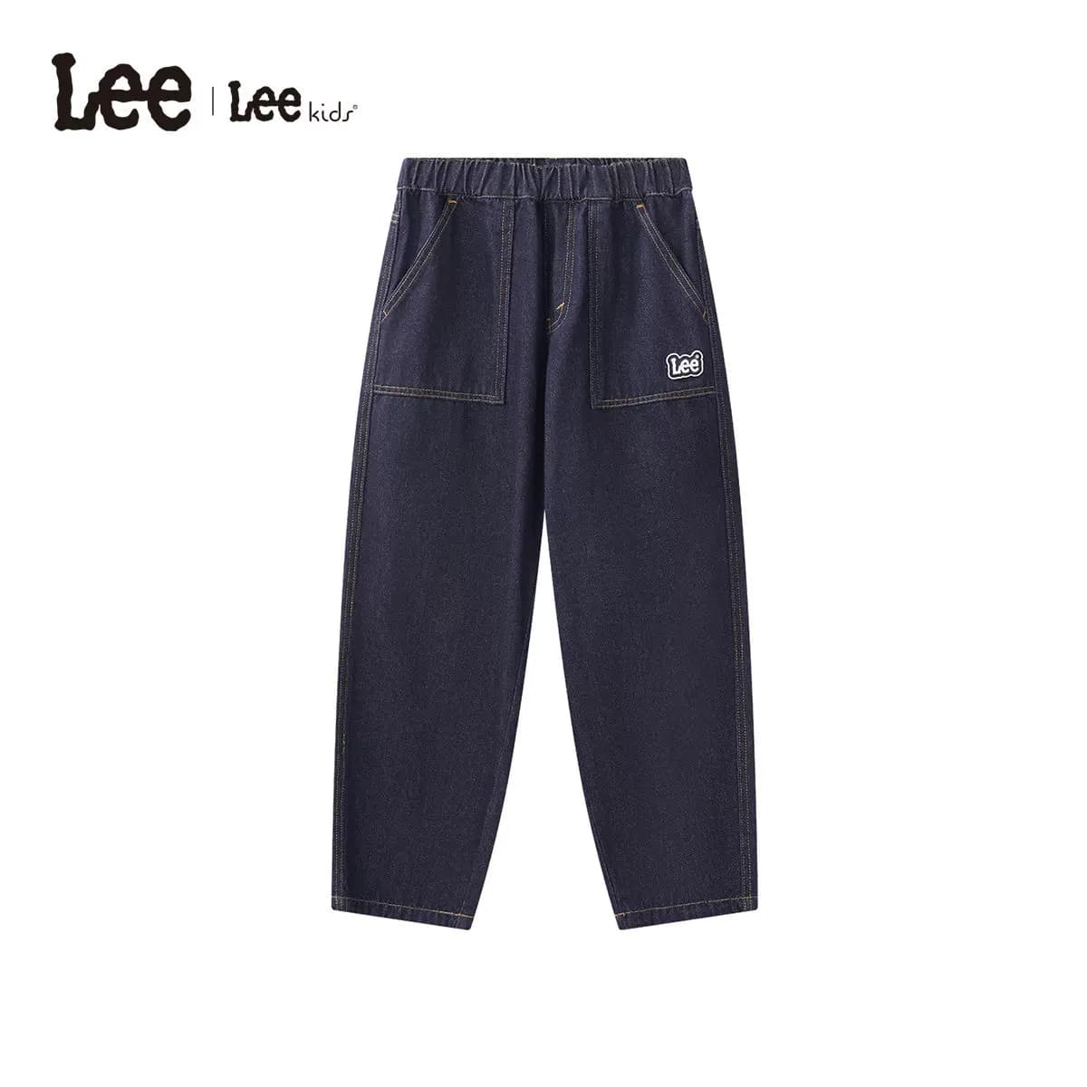 Lee kids儿童水洗牛仔裤春秋男女中大童舒适耐磨长裤宽松百搭裤子 - 缩略图5