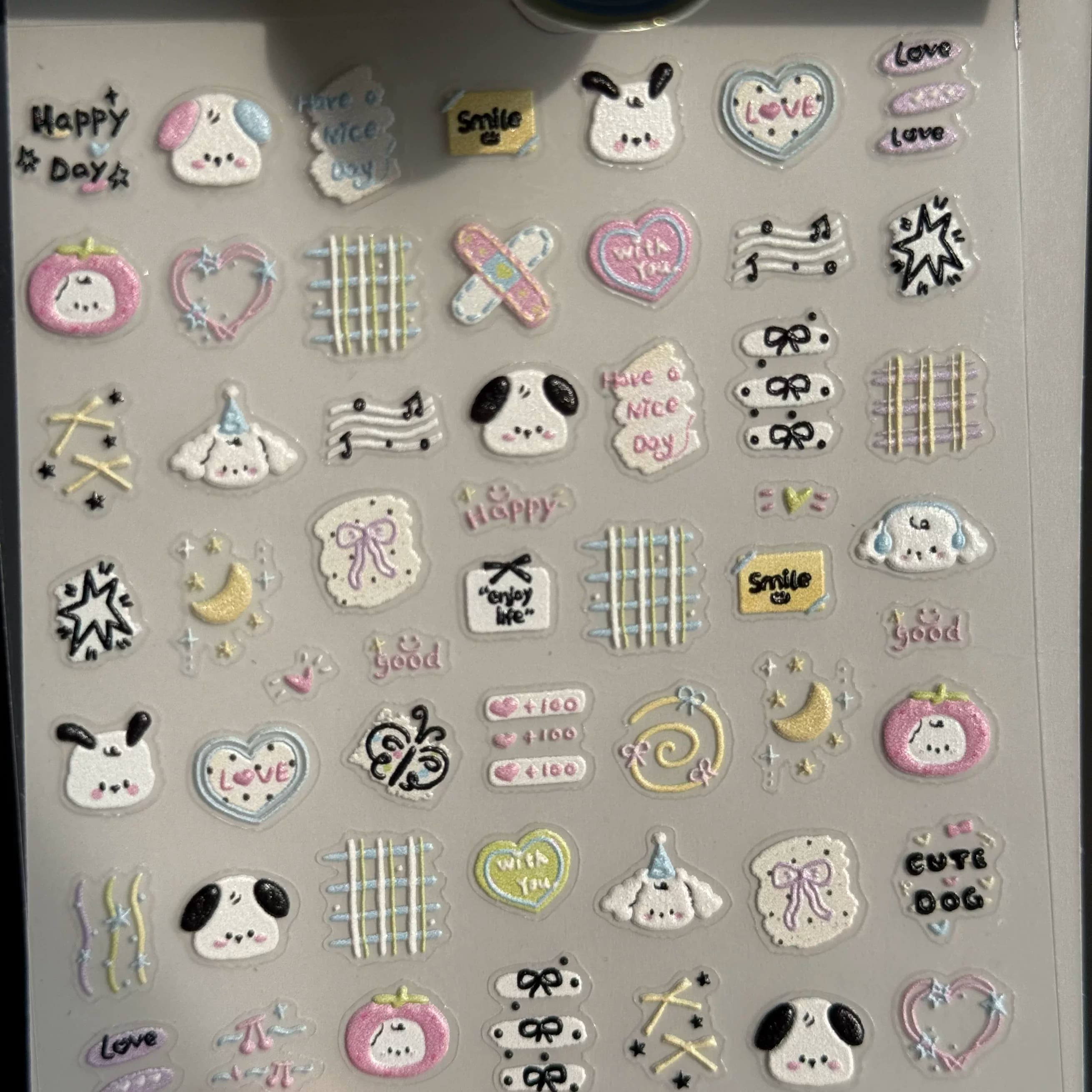 贴纸卡通可爱小熊ins小狗浮雕美甲图案贴纸立体diy指甲日系饰学生 - 缩略图3
