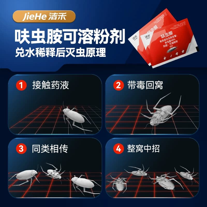 洁禾呋虫胺粉剂室内外花圃菜园高效杀虫喷雾剂持续灭蟑螂液体喷剂 - 缩略图4
