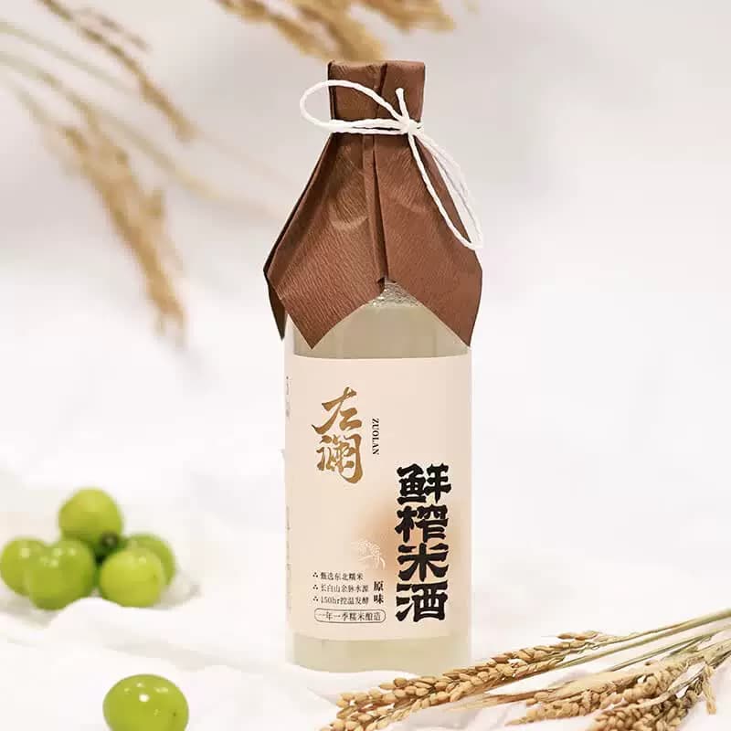 左澜鲜榨米酒原味 / 桂花味 500ml 低度数鲜酿酒聚餐独饮（淘客） - 缩略图4