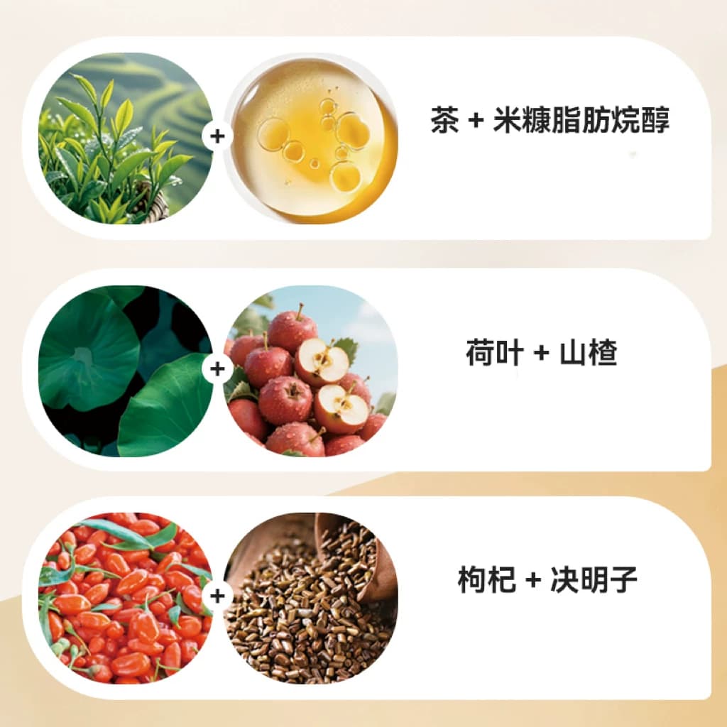 茶劦醒神解油茶多酚口气清新无糖米糠脂肪烷醇荷叶山楂决明子 - 缩略图2