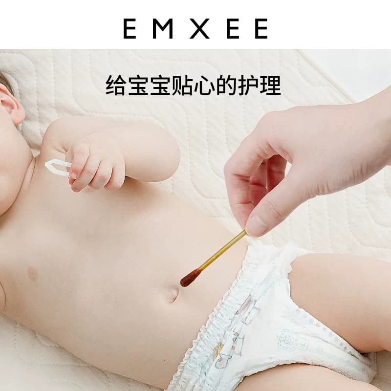 嫚熙婴儿碘伏棉签新生儿宝宝专用儿童棉签肚脐清洁消毒碘伏棉棒 - 缩略图2