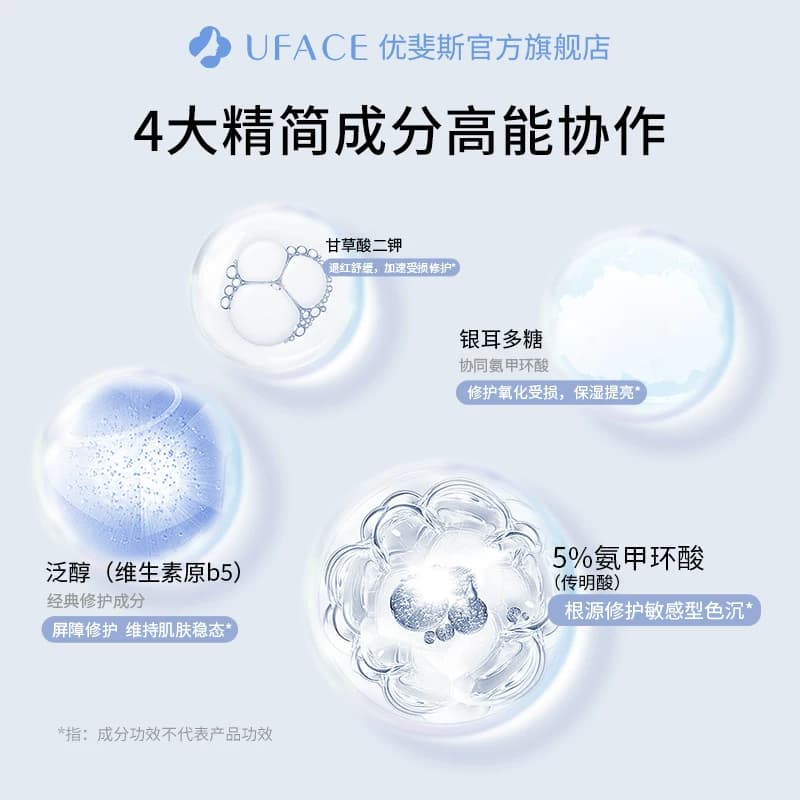 【囤货抢购】优斐斯5%氨甲环酸精华液传明酸高浓度淡色沉20ml*4瓶 - 缩略图4
