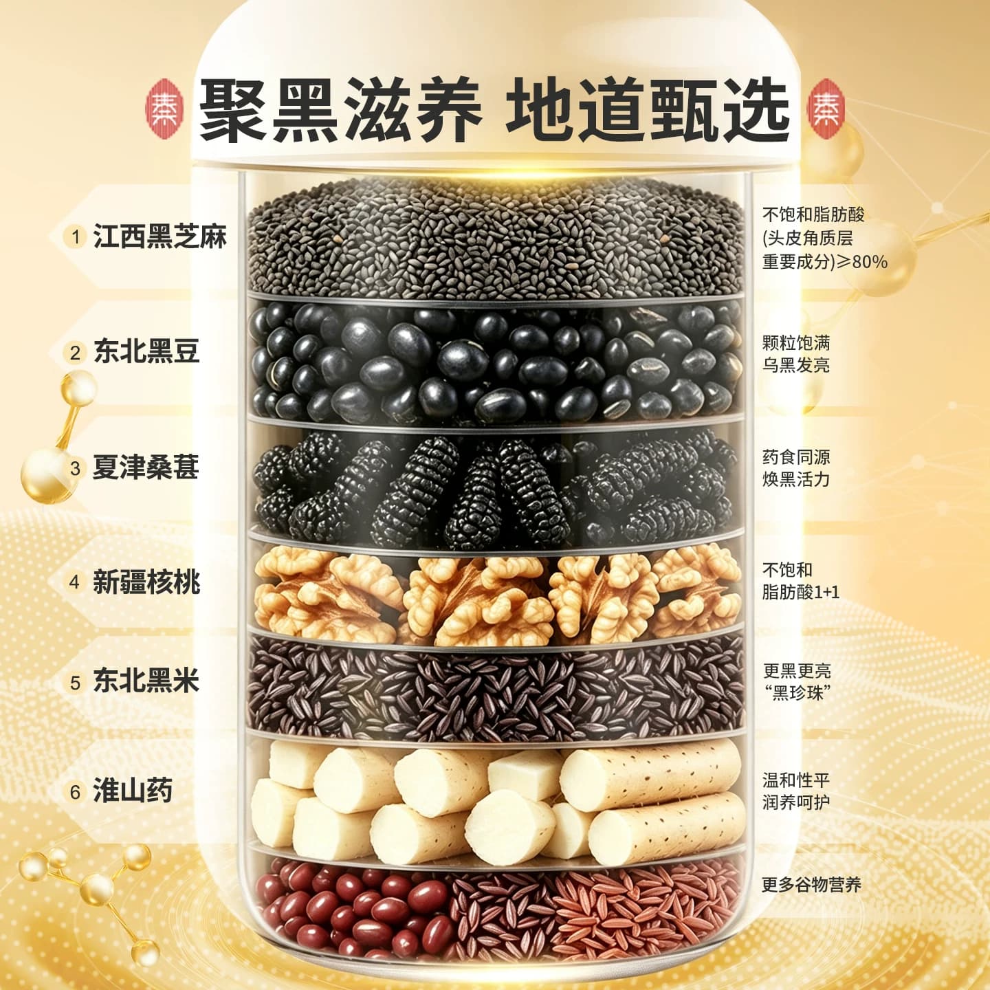 秦老太黑芝麻核桃桑葚粉五谷营养代餐早餐冲饮即食谷物粉旗舰店 - 缩略图5