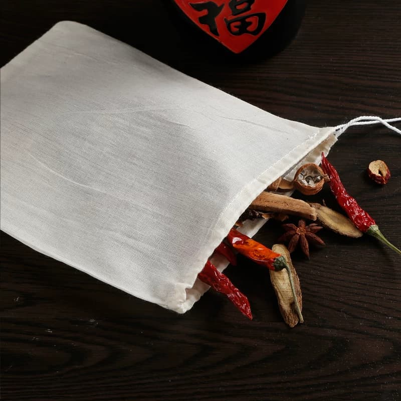 大号纯棉煲汤袋大料卤料袋煎中药袋香料隔渣纱布袋豆浆过滤网布袋 - 缩略图3