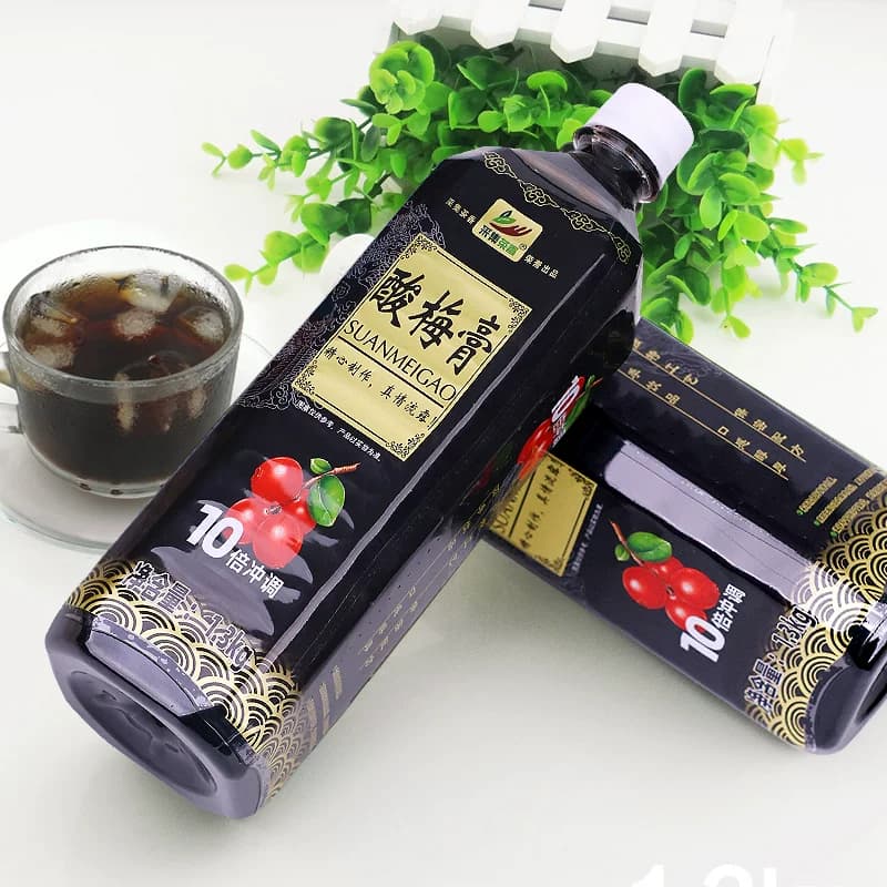 1300g*12瓶浓缩酸梅膏整箱装乌梅商用摆摊鸡排酸梅汤果味冲饮原料 - 缩略图3