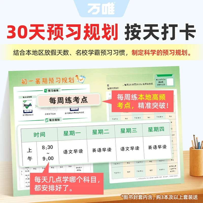 2027万唯中考预习新教材初中七八九年级上册初一初二初三本分类卷全套语数英物道历生地基础知识盘点暑假预习衔接新学期同步新教材 - 缩略图4