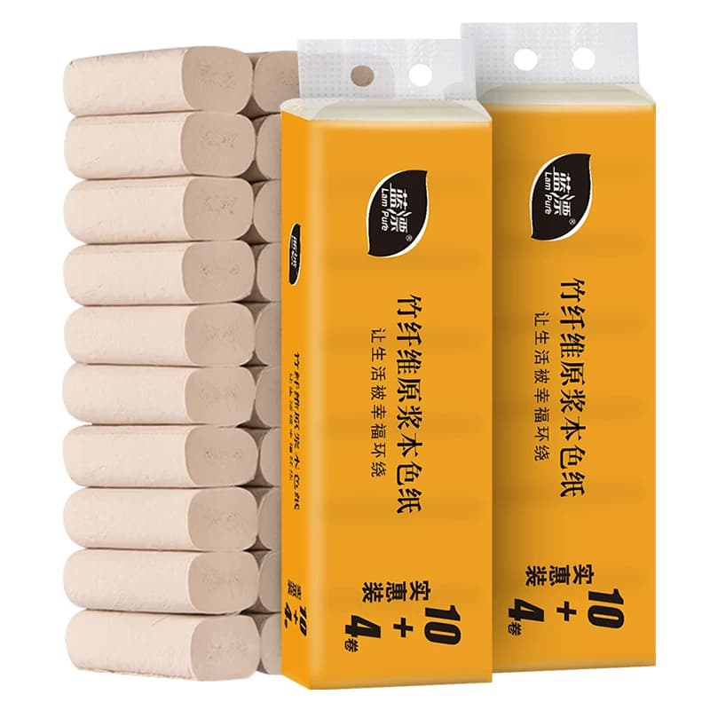 蓝漂42卷本色卫生纸家用实惠装卷纸厕纸卷筒纸整箱批手纸特价纸巾 - 缩略图5