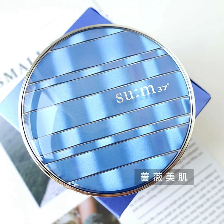 韩国 SU:M37呼吸惊喜水分蓝色气垫CC霜 孕妇可用 清爽透气 含替换 - 缩略图2