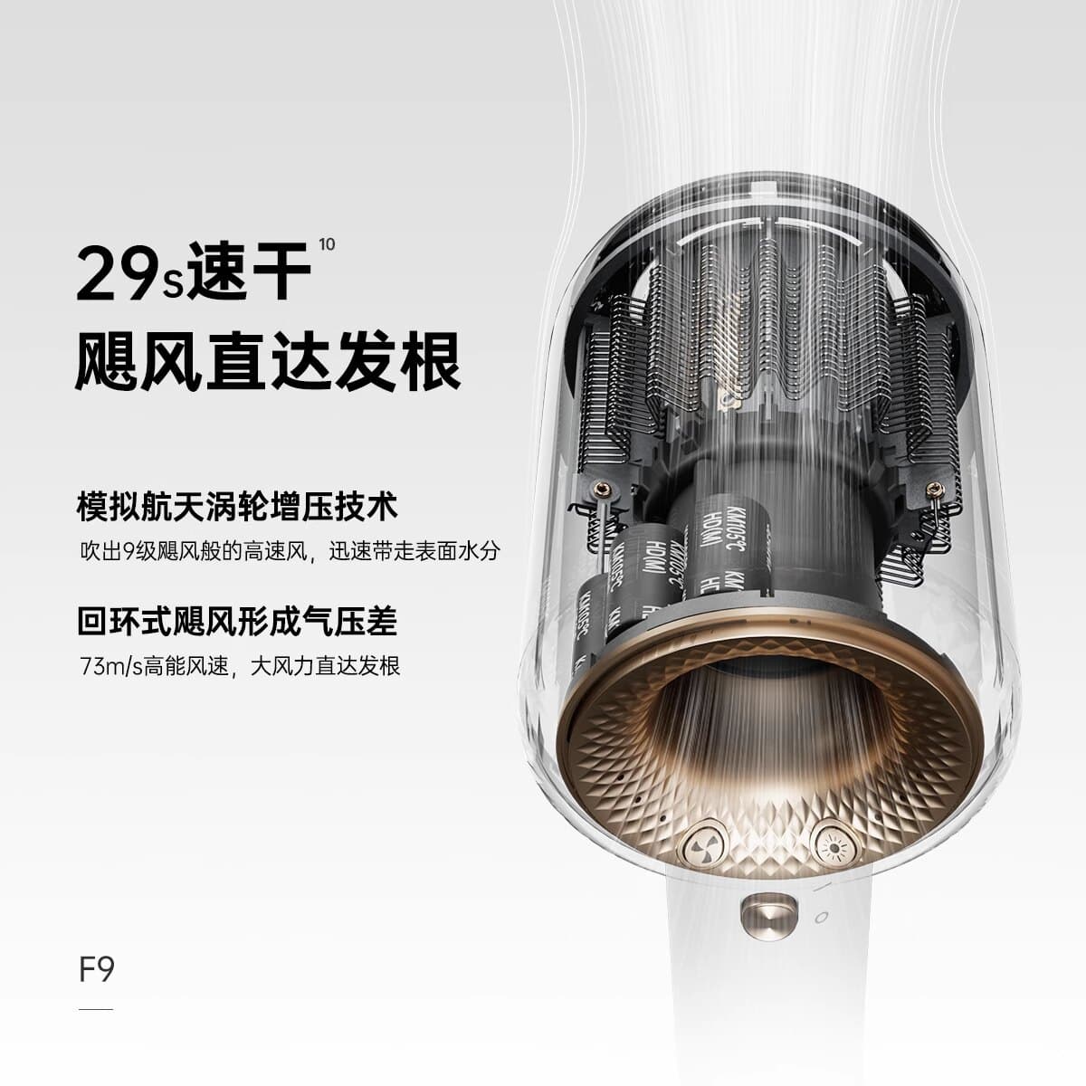 康夫F9高速吹风机等负离子护发静音速干恒温家用强力大风力电风筒 - 缩略图4