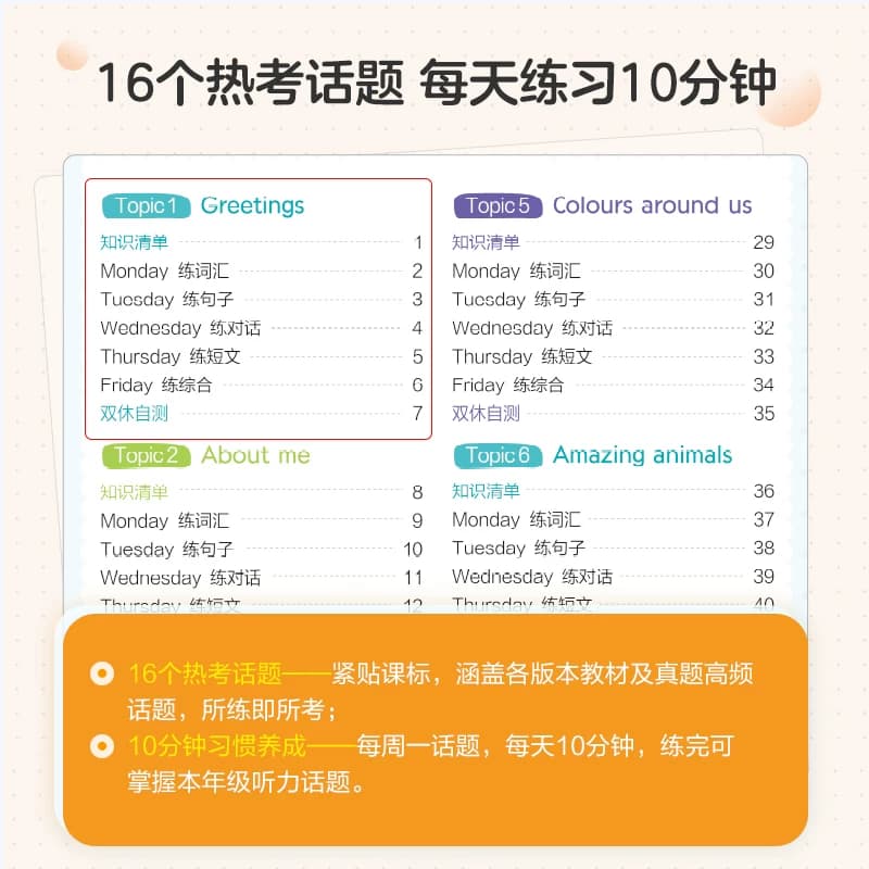2027星火英语小学英语听力天天练专项训练一二三四五六年级小升初英语阅读理解强化训练单词语法作文人教版译林听力能手练习题册 - 缩略图2