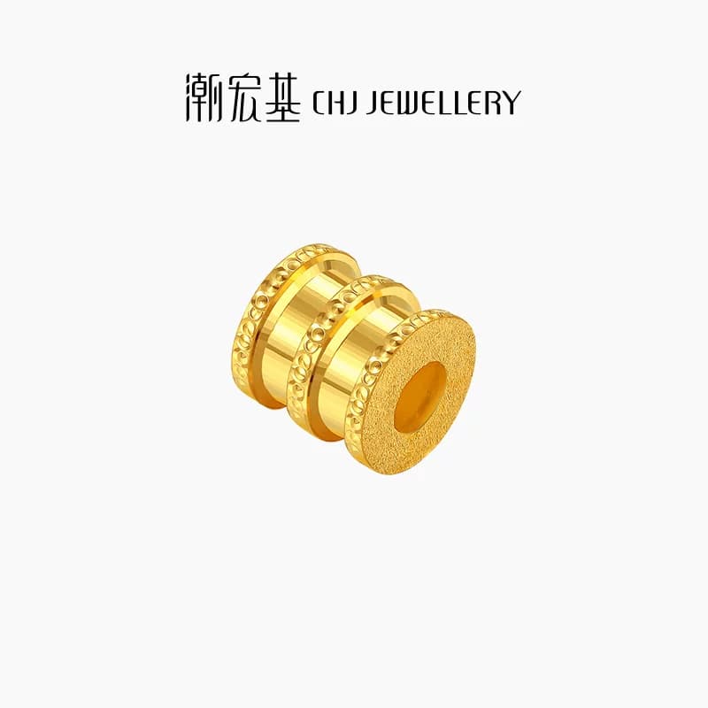 潮宏基至简黄金串珠足金转运珠手链手绳手饰女生日礼物计价 - 缩略图2