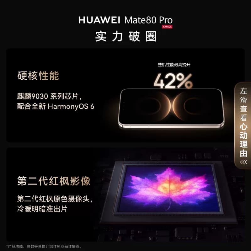【详情领淘金币抵扣】HUAWEI Mate 80 Pro 麒麟9030系列芯片 第二代红枫影像 鸿蒙AI 手机鸿蒙华为官方旗舰店 - 缩略图3