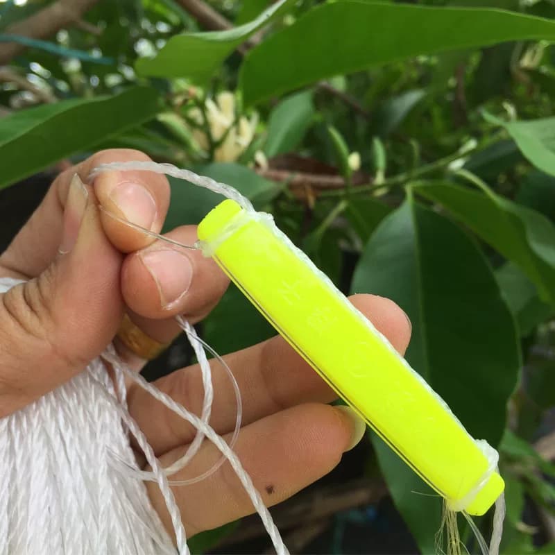 老渔翁三层北京黄丝密网白条网加强胶丝小鱼餐渔沉粘网挂网浮沾网 - 缩略图2