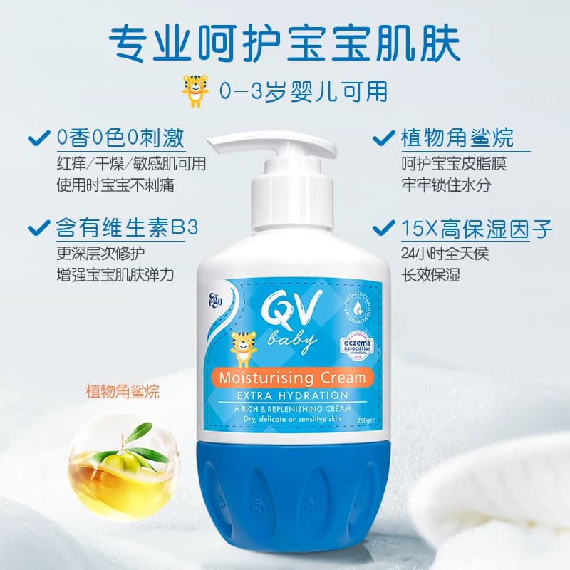【面剂子同款】Ego QV婴儿倍润霜润肤乳补水保湿身体乳小老虎250g - 缩略图2