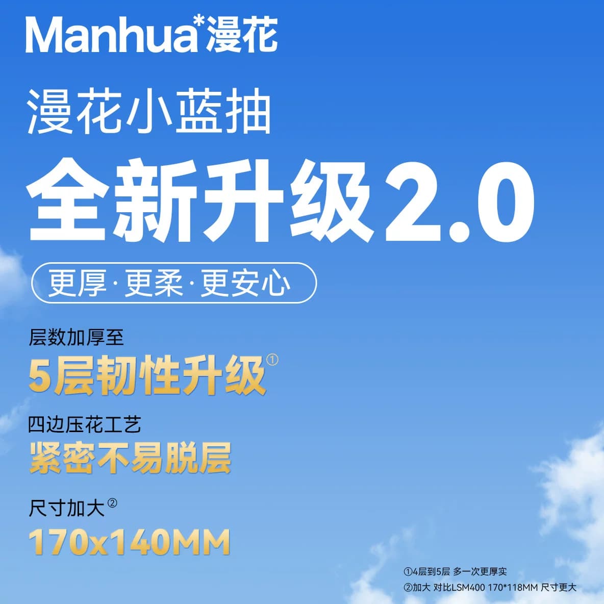 漫花400张纸巾抽纸整箱家用实惠餐巾纸学生面巾纸抽擦手卫生厕纸 - 缩略图4
