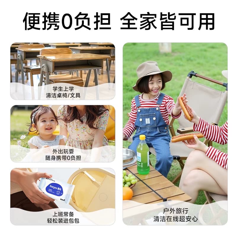 德佑婴儿湿巾小包便携装学生湿纸巾手口专用上学儿童宝宝洗脸10抽 - 缩略图5