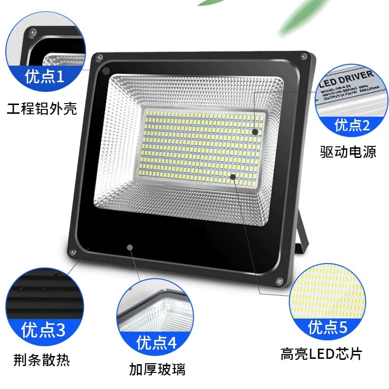 led投光射灯户外防水工业车间厂房室外照明庭院探照路灯超亮强光 - 缩略图3
