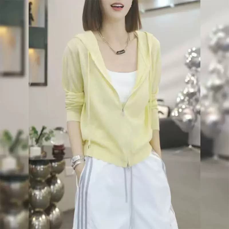 2026春季新款女装时尚休闲百搭连帽长袖外套女宽松显瘦上衣 - 缩略图3