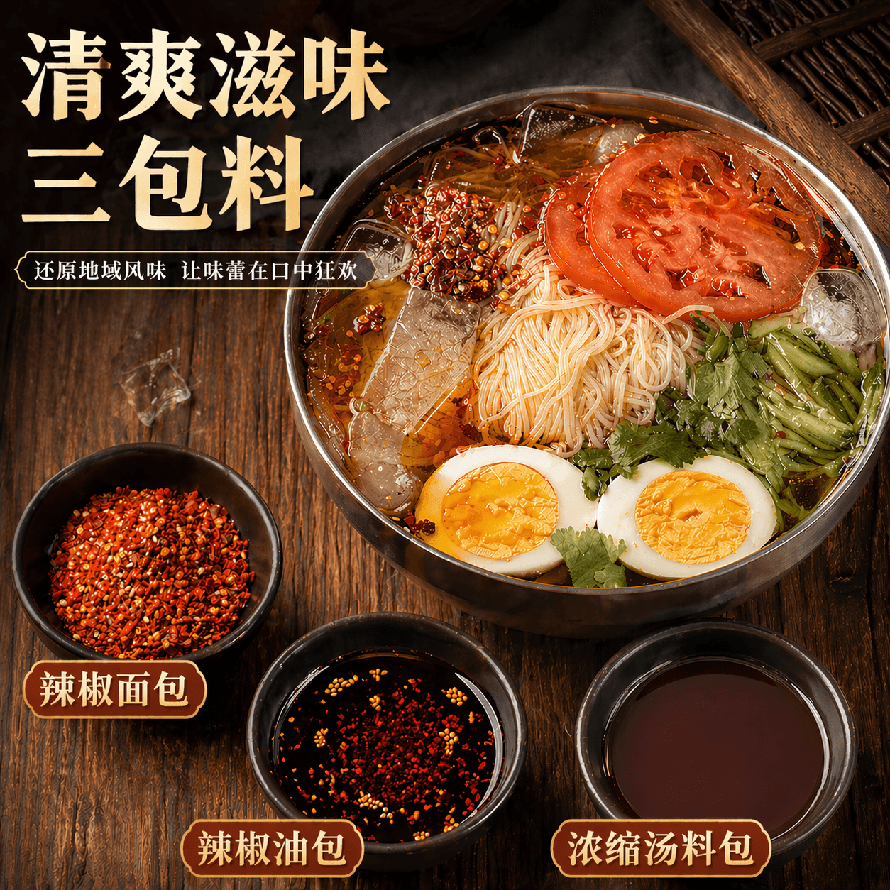 5袋装朝鲜冷面 正宗东北大妈韩式风味荞麦凉面烤冷面延吉特产速食 - 缩略图2