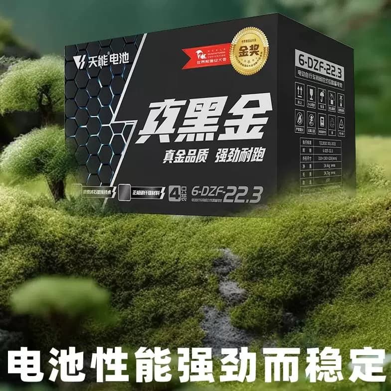 天能电池石墨烯真黑金铅酸爱玛雅迪电瓶以旧换新48V12a20a32a60 - 缩略图2