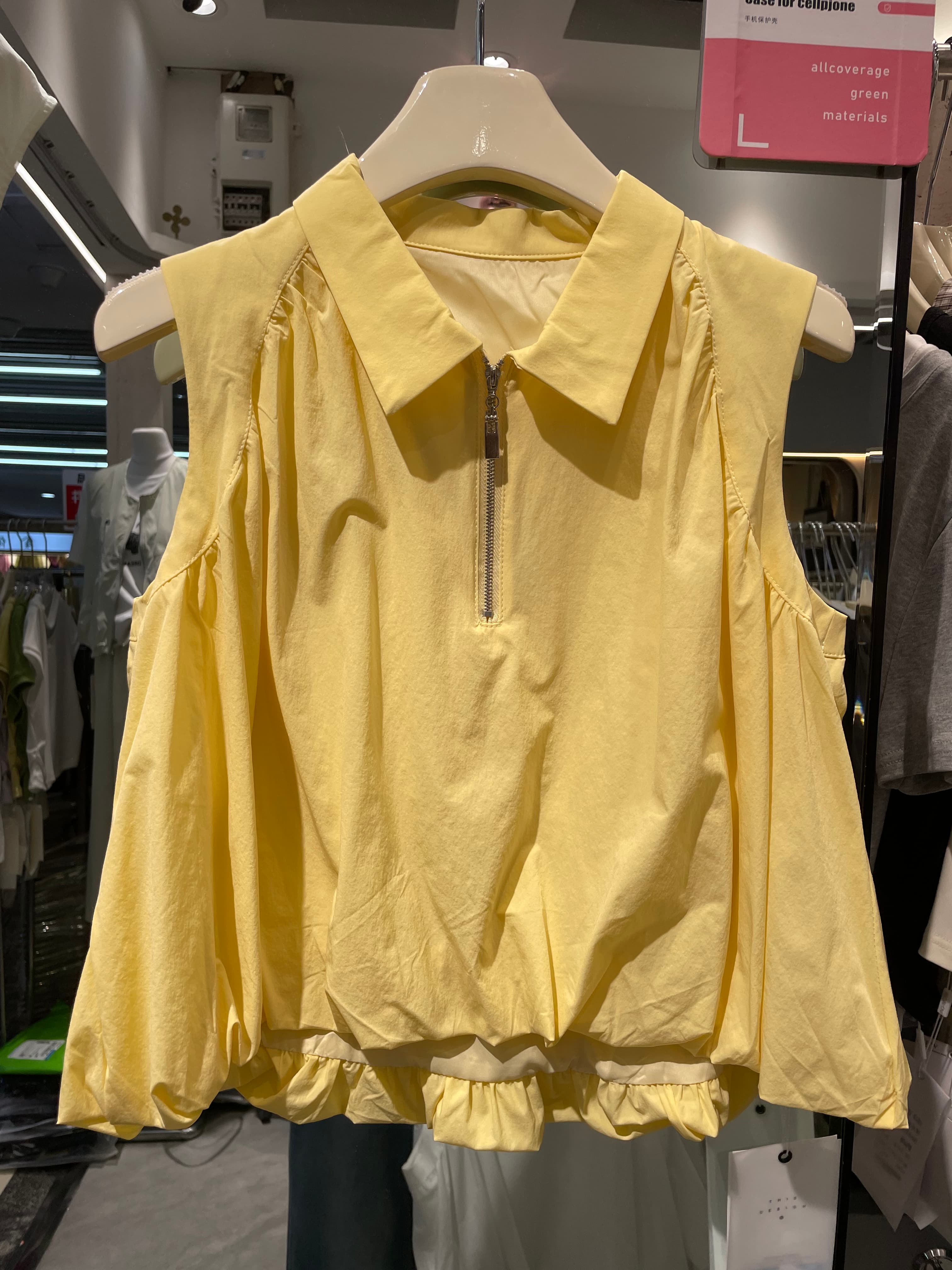 香魅儿6615夏季新款韩版宽松显瘦百搭无袖衬衫女设计感小众上衣潮 - 缩略图3
