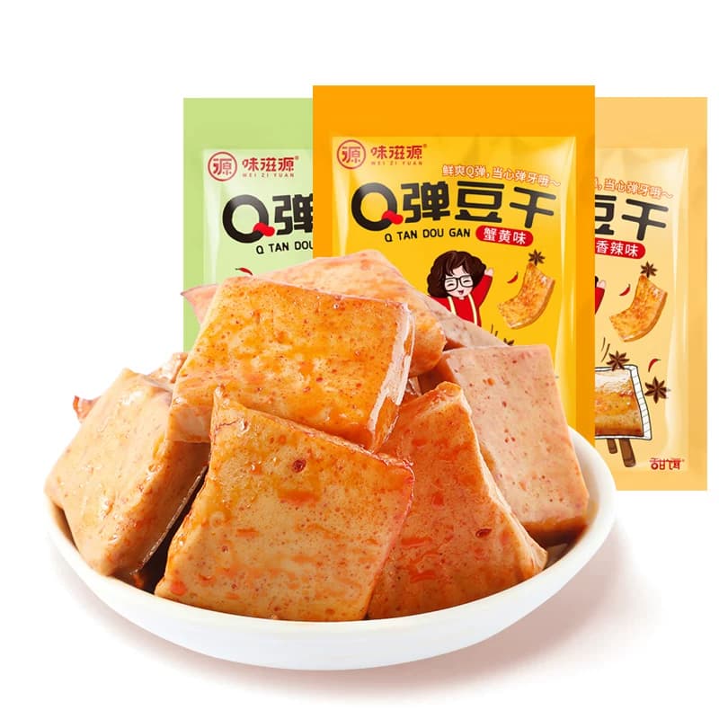 味滋源Q弹豆干网红烧烤香辣休闲零食品小吃豆腐干小香干批发 - 缩略图5