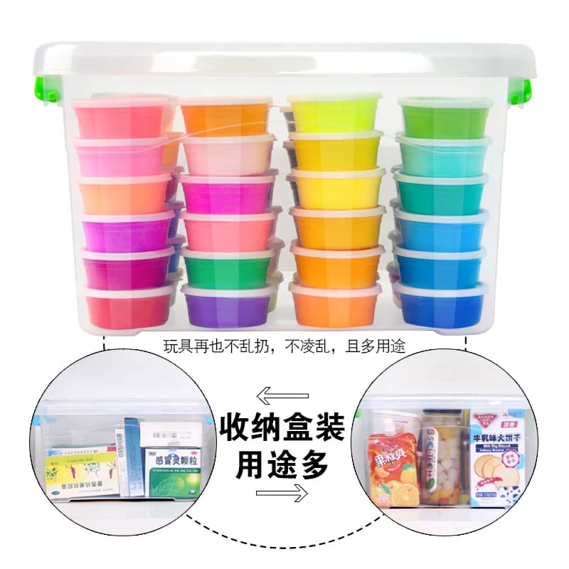 超轻粘土安全毒无彩泥儿童太空泥橡皮泥24色36色盒装套装黏土玩具 - 缩略图2