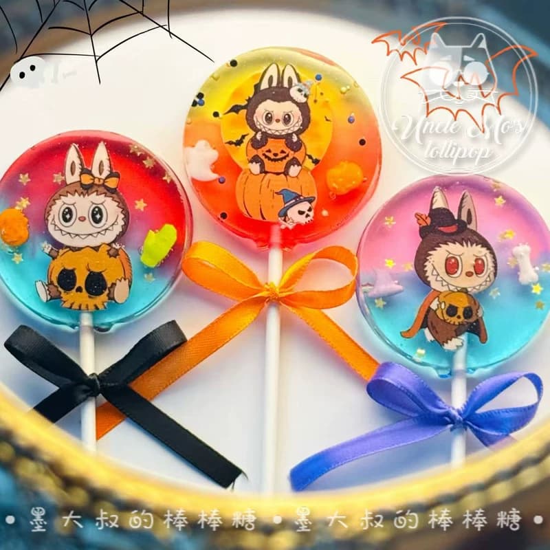 万圣节labubu棒棒糖大头可爱礼物可定制创意网红儿童糖果 - 缩略图5