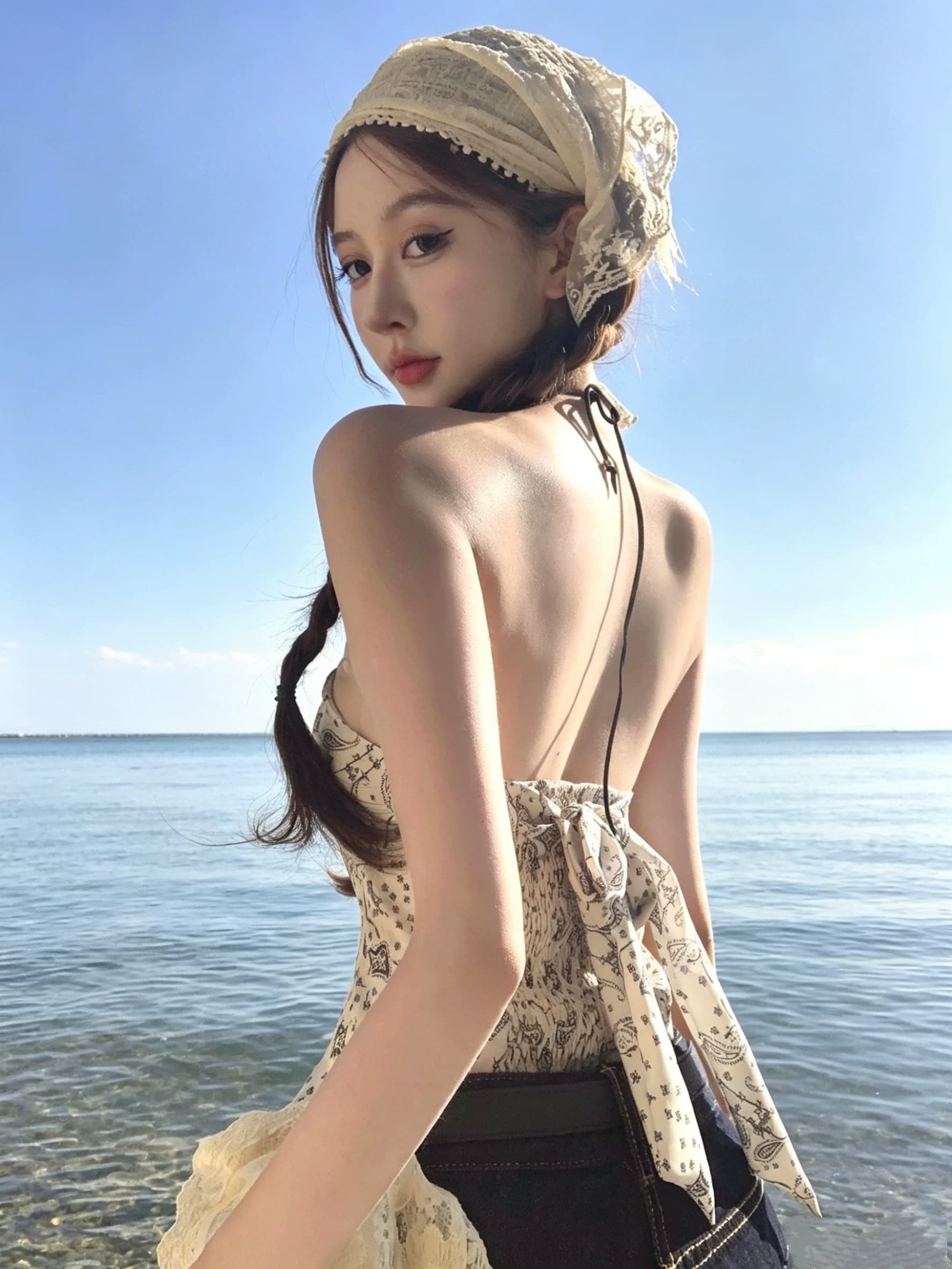 泰式肚兜小吊带背心女2026新款夏季东南亚度假风不规则抹胸短上衣 - 缩略图3