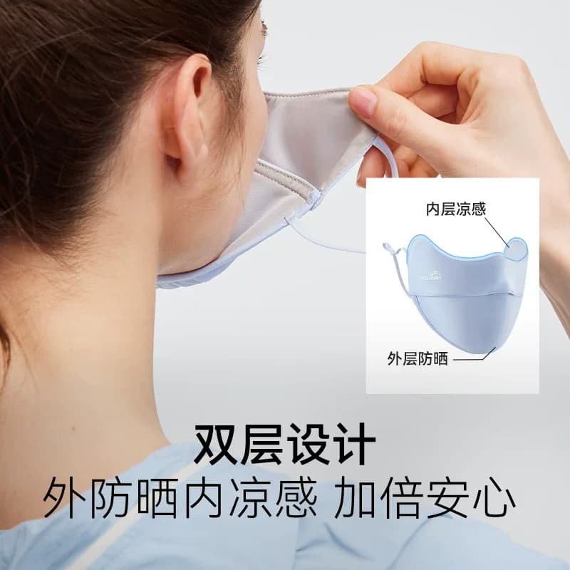 ohsunny防晒口罩女高颜值2026新款防紫外线遮阳医美术后冰丝面罩 - 缩略图5