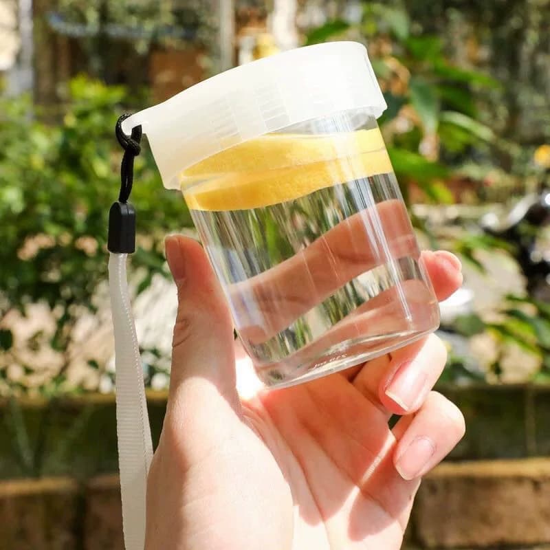 潮流水杯便携小巧可爱简约防摔学生女塑料网红随手杯时尚清新定制 - 缩略图2