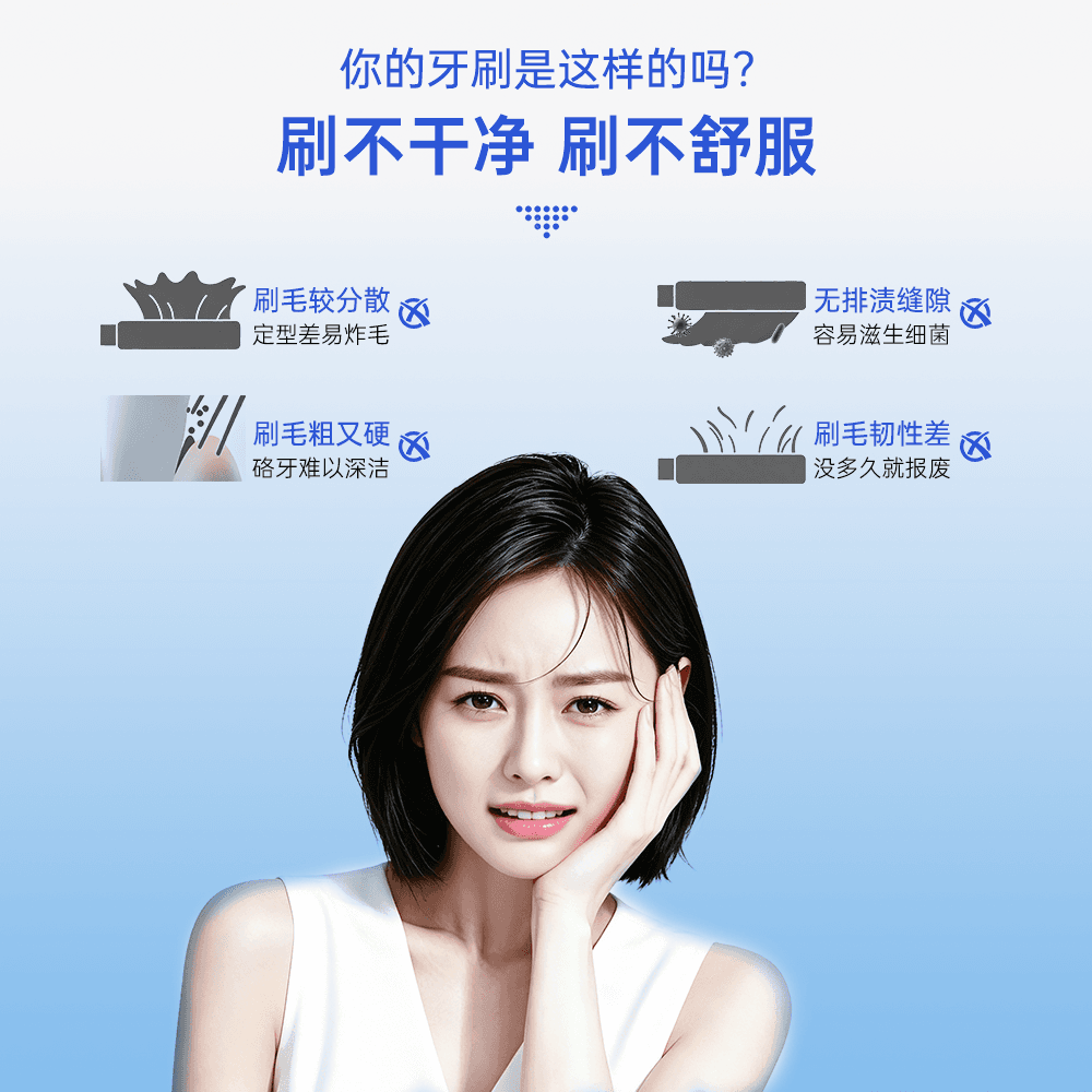 极简生活纳美潮牌年轻成人软毛牙刷软毛清洁组合量贩牙刷套装 - 缩略图2