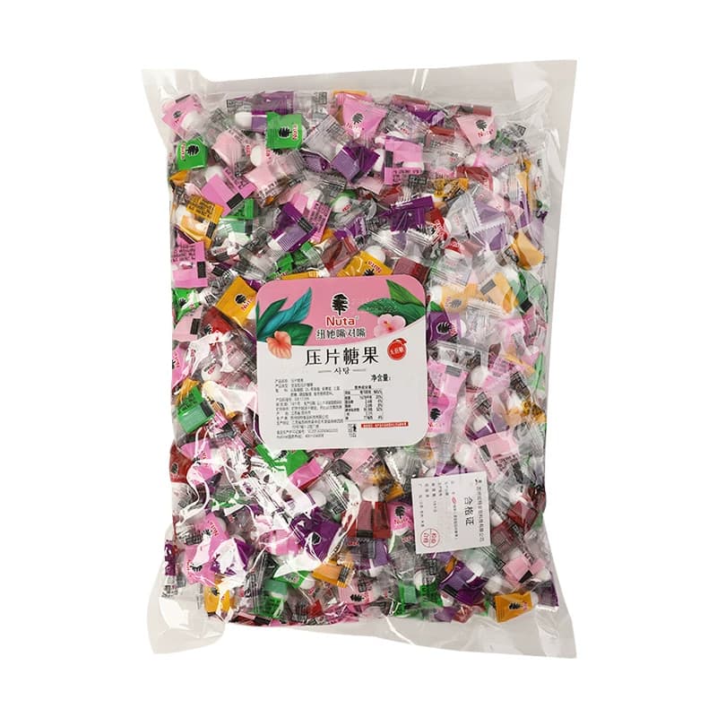 Nuta散装糖无蔗糖薄荷糖500g经典款混合装清新口气糖水果味薄荷糖 - 缩略图5