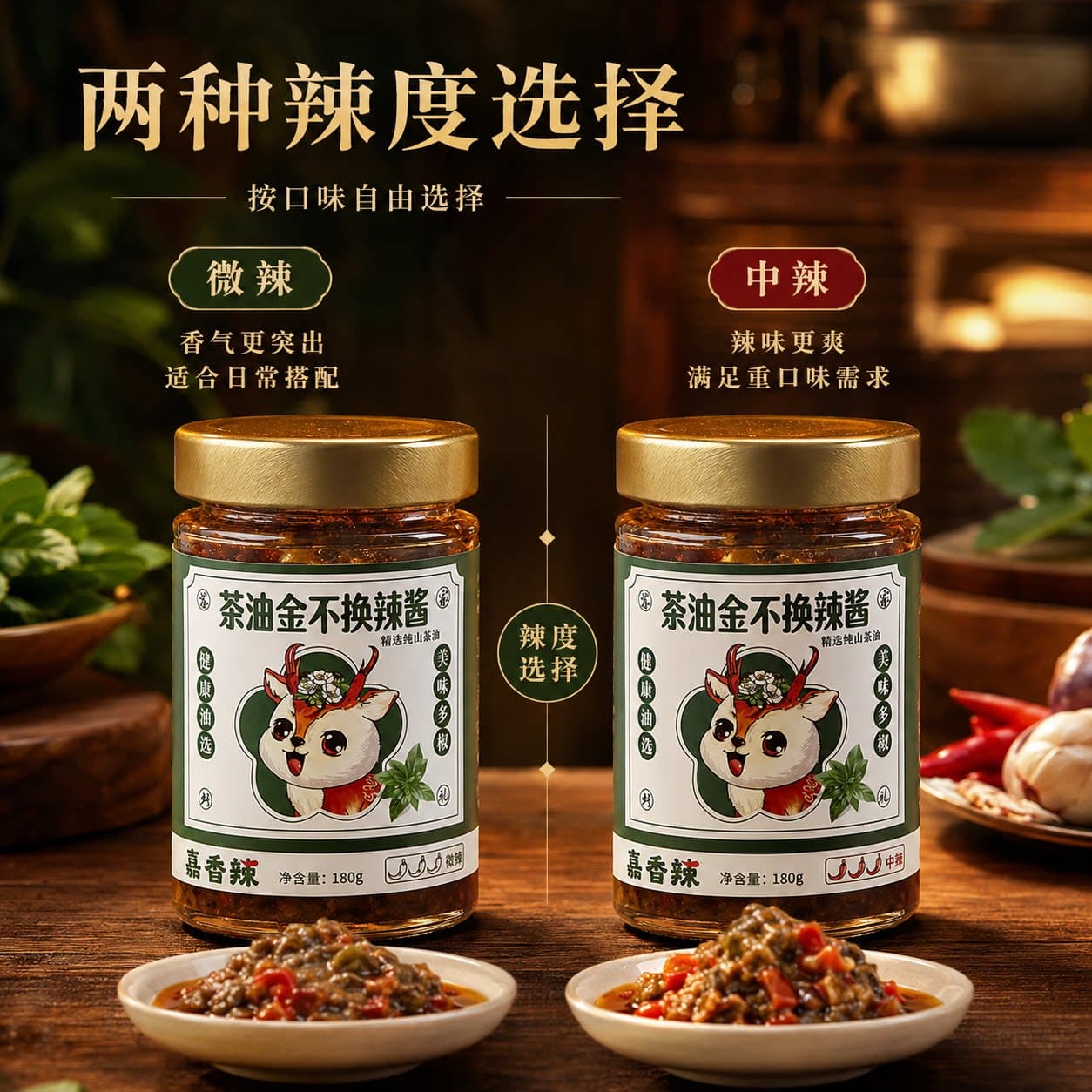 茶油金不换酱罗勒香辣酱调味酱南方特色下饭酱炒菜蘸料海鲜佐餐酱 - 缩略图3