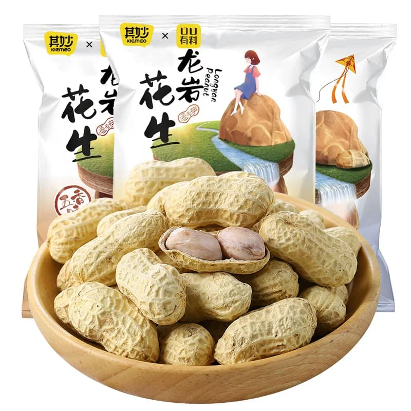 龙岩花生带壳蒜香味花生米熟五香味袋装年货炒货零食小吃休闲食品 - 缩略图4