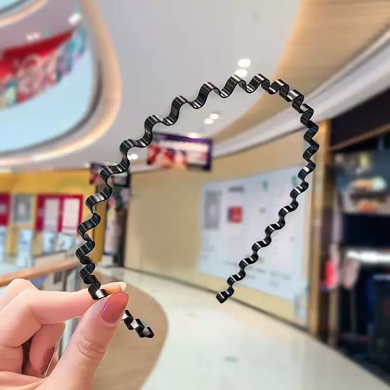 发箍男士隐形洗脸背头波浪发窟头箍韩国压发运动发带不勒头长发 - 缩略图5