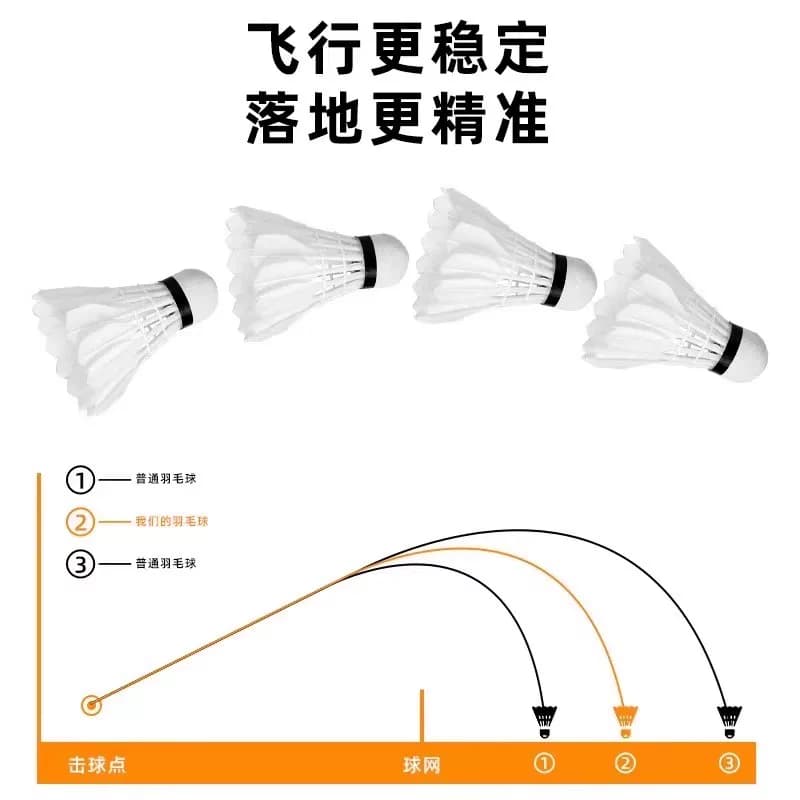 羽毛球正品不易打烂室内室外比赛防风训练用球鹅毛耐打专业优质 - 缩略图4