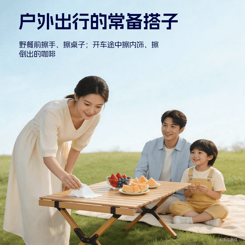 80抽大包卡布星空城堡婴儿湿纸巾宝宝家用母婴湿巾纸手口洗脸巾 - 缩略图5